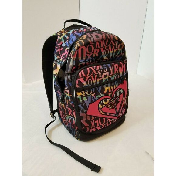 Girl Roxy Grand Thoughts Padded Laptop Tablet Backpack School Insulated Pack‎ - Picture 1 of 12